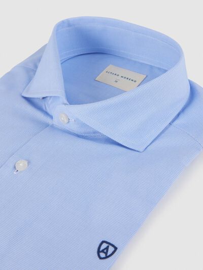 CAMISA VESTIR MICRO GALLO CELESTE
