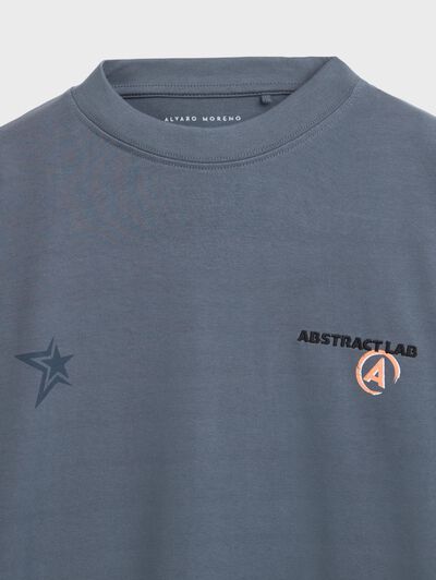 CAMISETA ABSTRACT AZUL MARINO