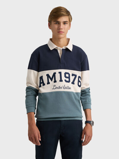 SUDADERA POLO 1976 AZUL MARINO