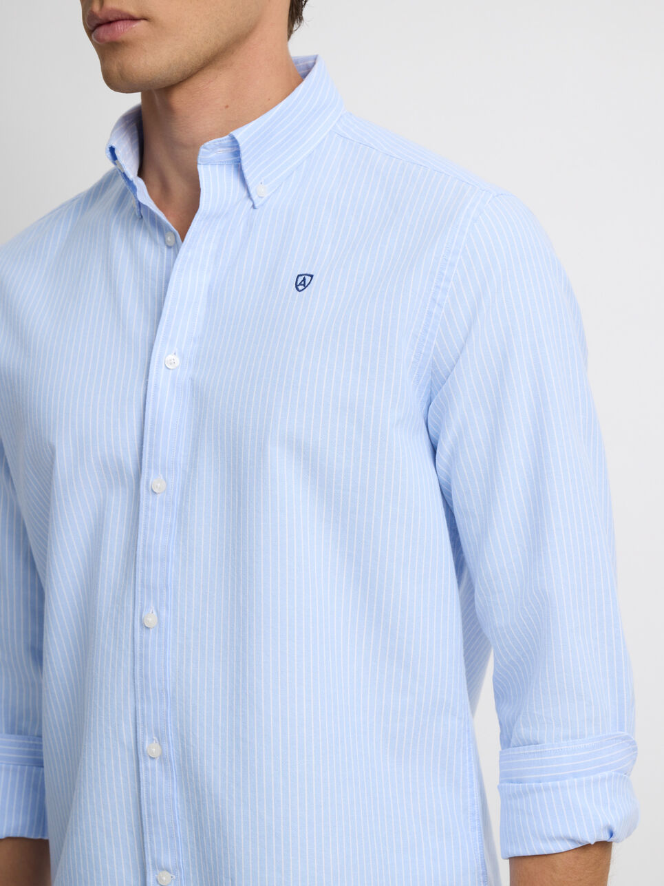 CAMISA OXFORD RAYAS DOWN