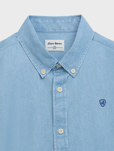 CAMISA DENIM KIDS AZUL