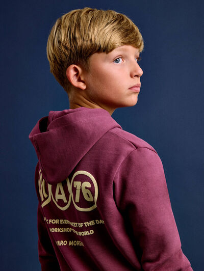 SUDADERA ESTHETIC KIDS BURDEOS