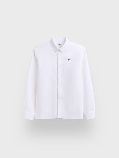 CAMISA OXFORD BASIC KIDS BLANCO