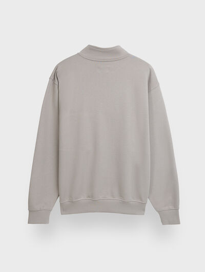 SUDADERA UNIQUE GRIS