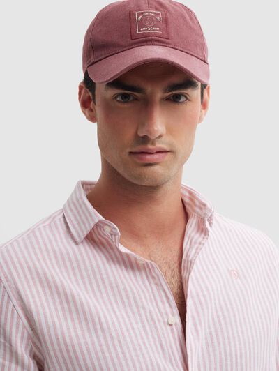 CAMISA LINO RAYAS AX CORAL