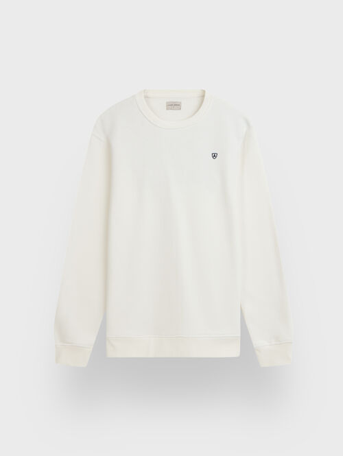 SUDADERA BASICA BLANCO