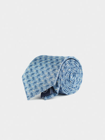 CORBATA JACQUARD MF AZUL