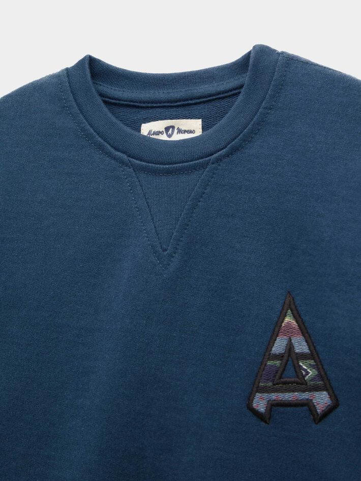 líquido Tradicional Poner SUDADERA ETNICA KIDS AZUL