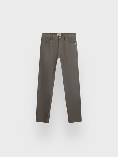 PANTALON 5 POCKETS KIDS VERDE
