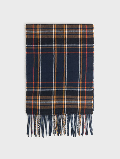 BUFANDA TARTAN AZUL