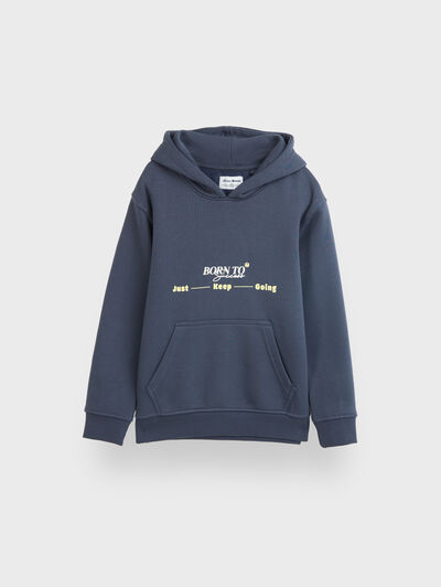 SUDADERA SHINE KIDS AZUL MARINO