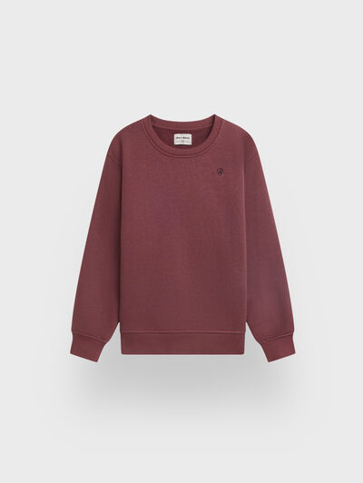 SUDADERA BASICA KIDS BURDEOS