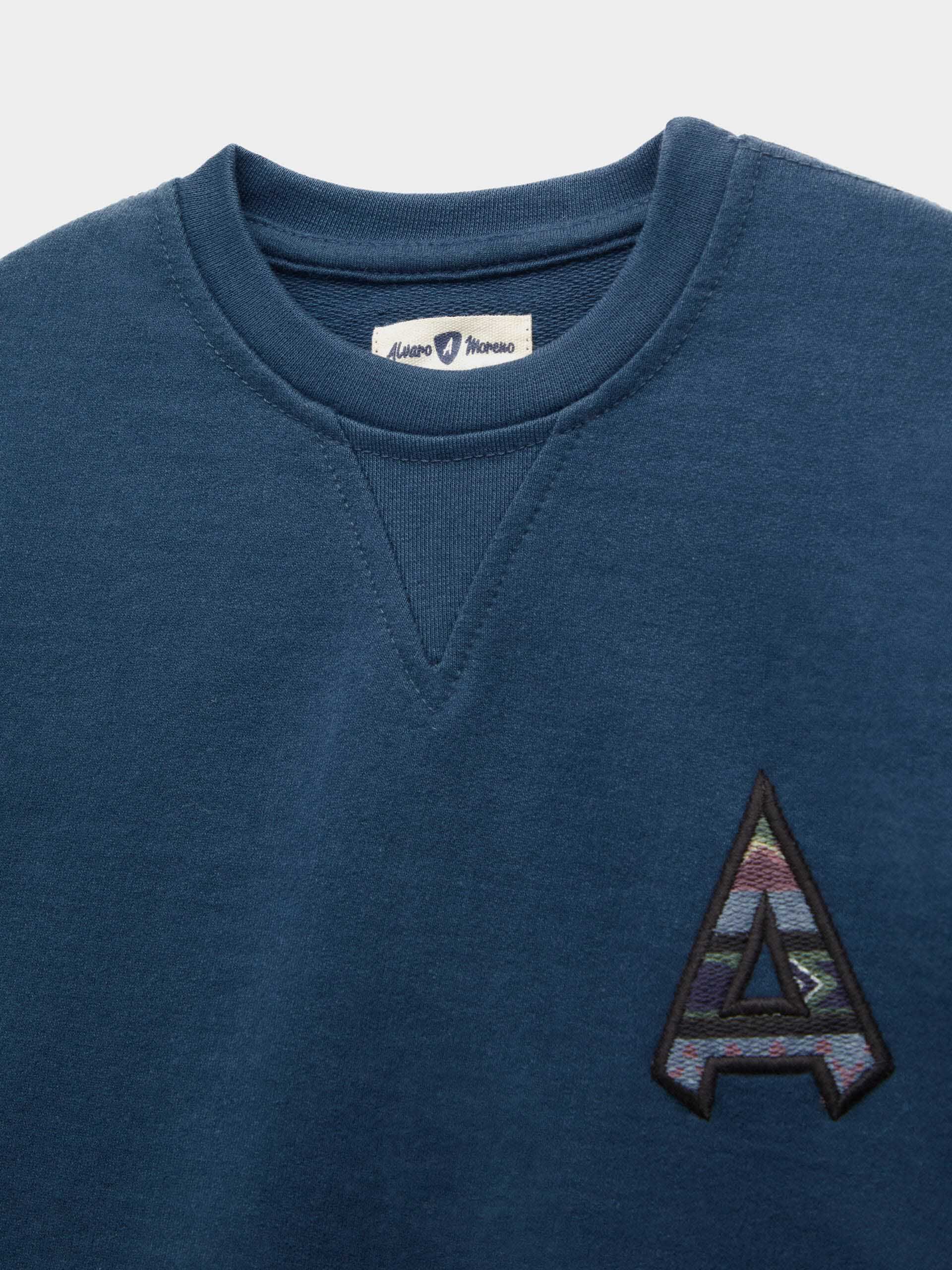 SUDADERA ETNICA KIDS AZUL
