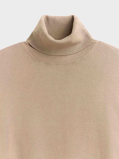 JERSEY CUELLO VUELTO BEIGE