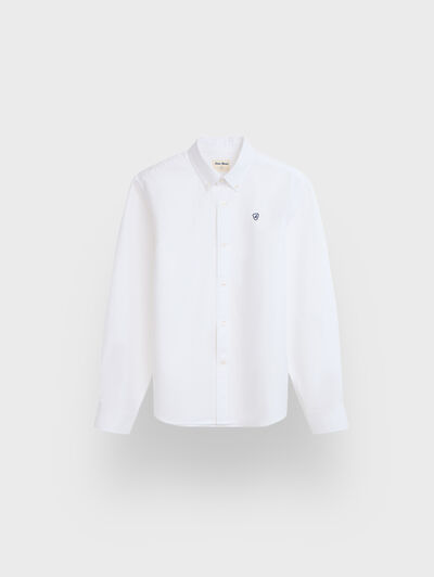 CAMISA OXFORD SOLID KIDS BLANCO