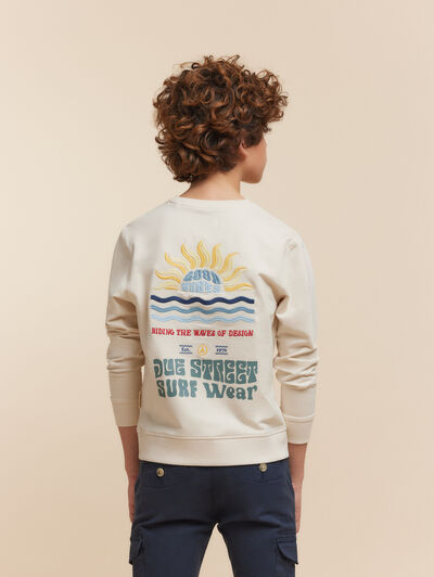 SUDADERA VIBES KIDS BEIGE