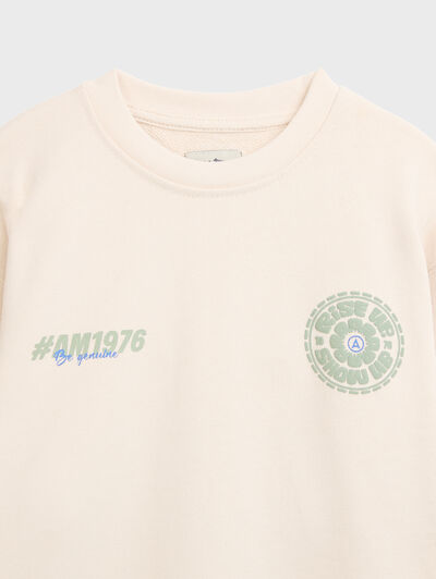 SUDADERA GENUINE KIDS CRUDO