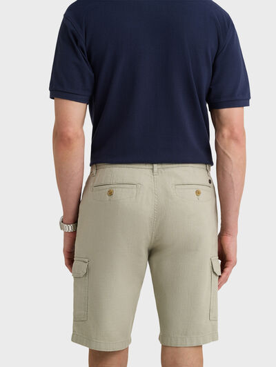 BERMUDA TINTADA CARGO VERDE