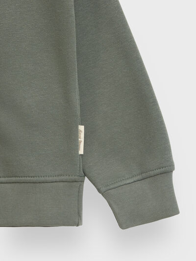 SUDADERA BASICA KIDS VERDE