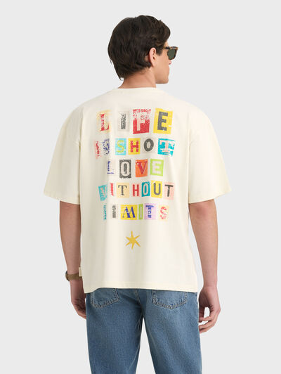 CAMISETA LIFE BLANCO