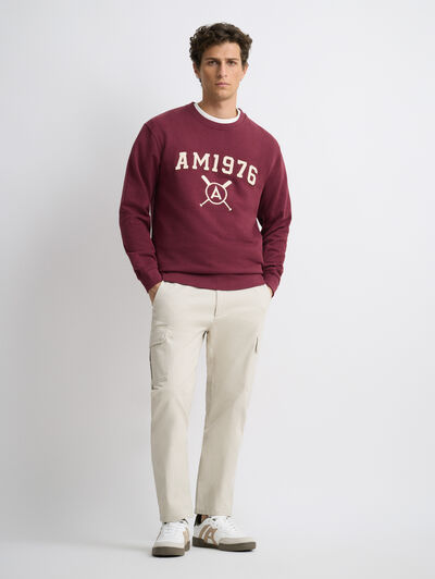 SUDADERA PATCH BURDEOS