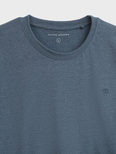 CAMISETA MELANGE AZUL