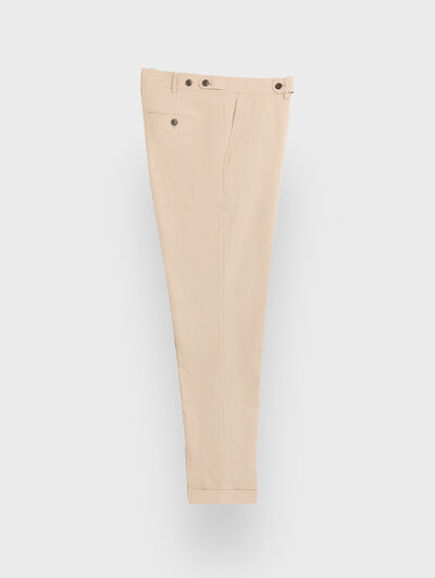 PANTALON DOPPIO PLAIN BEIGE