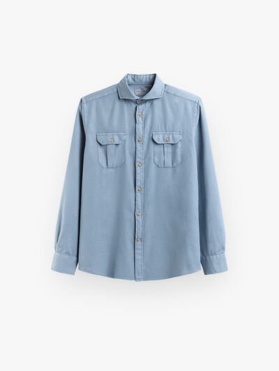 CAMISA PANAMA BOLSILLOS