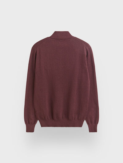 JERSEY CREMALLERA BURDEOS