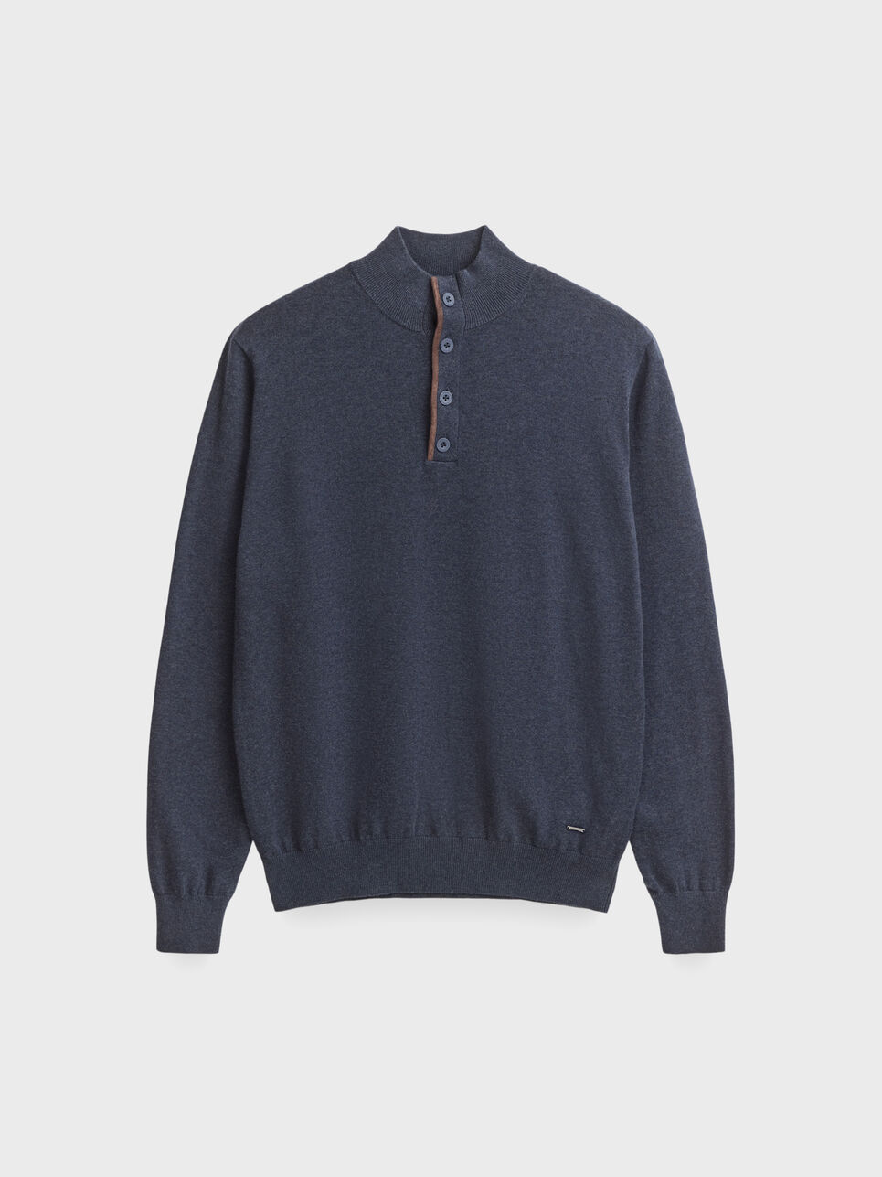 JERSEY BUTTON COLLAR