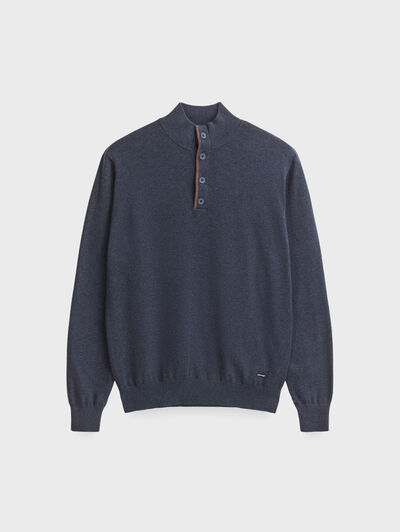 JERSEY BUTTON COLLAR
