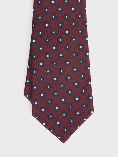 CORBATA PRINTED BURDEOS