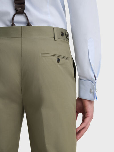 PANTALON DOPPIO COTTON VERDE