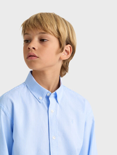 CAMISA OXFORD MIL RAYAS KIDS CELESTE