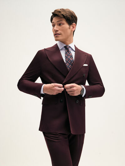 AMERICANA DOPPIO PLAIN BURDEOS