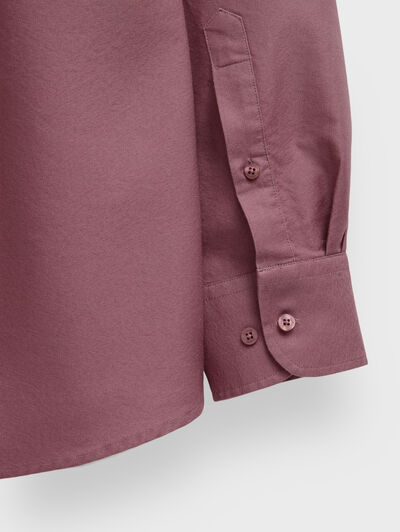CAMISA OXFORD DARK ROSA