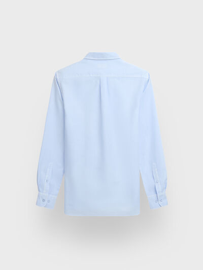 CAMISA OXFORD POCKET DYE CELESTE
