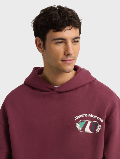 SUDADERA UNIQUE BURDEOS
