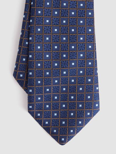 CORBATA JACQUARD MF AZUL MARINO