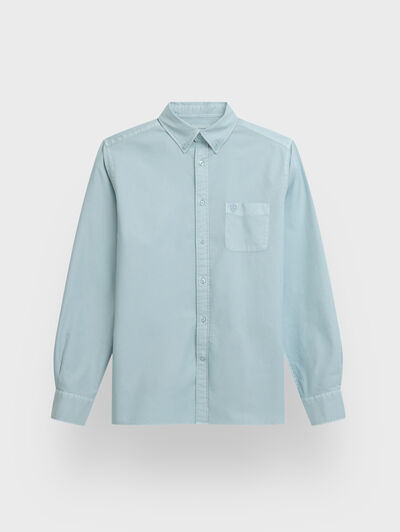 CAMISA OXFORD POCKET DYE AZUL