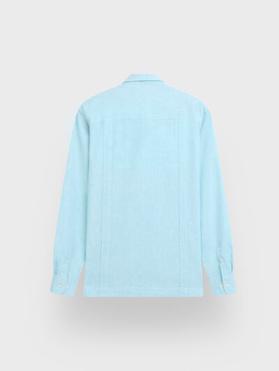 CUBANA LINO CHAMBRAY AZUL