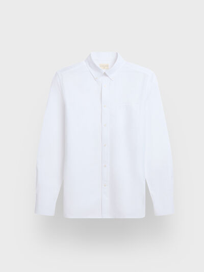CAMISA OXFORD POCKET BLANCO