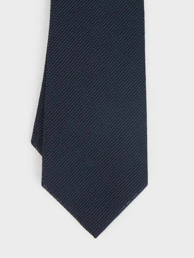 CORBATA GRENADINE AZUL MARINO