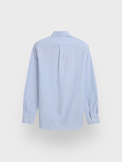 CAMISA OXFORD STRIPES AZUL