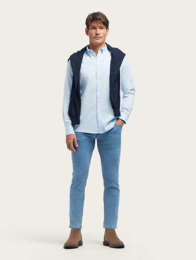 CAMISA PANAMA DYE CELESTE