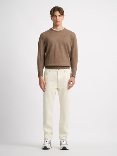 DENIM RELAXED FIT BEIGE