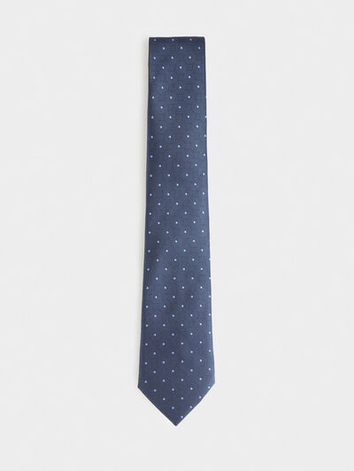 CORBATA JACQUARD MF AZUL MARINO