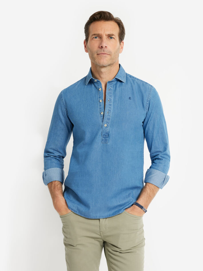 CAMISA POLERA DENIM