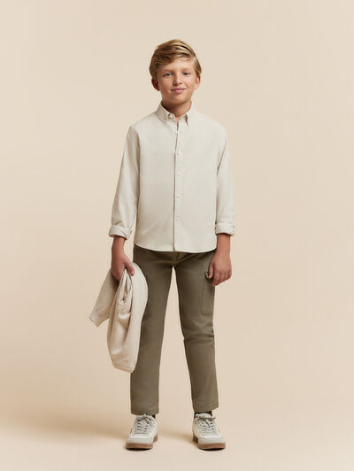 CAMISA MICROPANA KIDS CRUDO