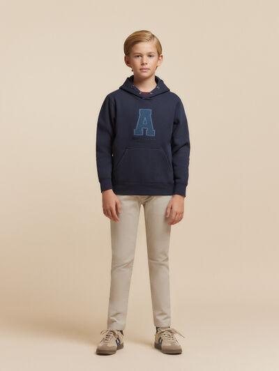SUDADERA MOMENT KIDS AZUL MARINO